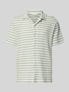 Selected Koszulka polo o kroju relaxed fit z mieszanki bawełny model 'DYLAN' Limonkowy