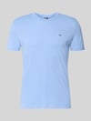 Tommy Jeans t-shirt w kroju slim fit z mieszanki bawełny Niebieski