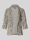 VERO MODA Krój loose fit krótki blezer z mieszanka wiskozy i lnu model 'JESMILO' Écru