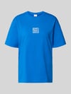 Selected Relaxed Fit T-Shirt aus reiner Baumwolle Modell 'BROOK SS HOTEL' Royal