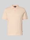 JOOP! COLLECTION Koszulka polo o kroju nowoczesnym z fakturowanym wzorem model 'Roberto' Morelowy