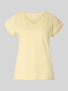 Christian Berg Woman t-shirt z dekoltem w serek Jasnożółty