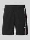 BOSS Green regular fit sportshorts met logodetails model 'SH_TOC GAME 8 INCH' Zwart