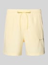 JACK & JONES Spodenki kąpielowe z wyhaftowanym logo model „MAUI” Jasnożółty