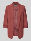 PIECES Regular Fit Longblazer mit Viskose-Anteil Modell 'BOSELLA' Dunkelrot