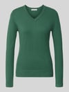 Christian Berg Woman Pullover aus Viskose-Mix mit V-Ausschnitt Bottle