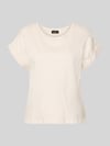 monari T-shirt met gefixeerde mouwomslag Offwhite