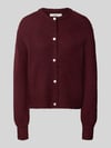 b.young Cardigan met alpacagehalte en ronde hals model 'OTIA' Bordeaux