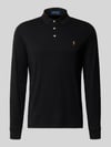 Polo Ralph Lauren Slim Fit Poloshirt aus reiner Baumwolle Black