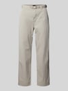 BOSS Orange Regular fit Chino met geïntegreerde Riem Beige