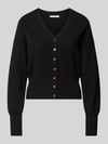 Topshop kardigan o kroju regular fit z dodatkiem wiskozy model 'Compact' Czarny