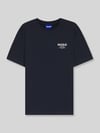 HUGO Blue krój regular fit t-shirt z czystej bawełny model 'NESPTEE' Ciemnoniebieski