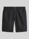 Marc O'Polo Regular Fit Shorts aus reinem Leinen Modell 'RESO JOGGER' Black