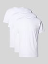 Tom Tailor T-Shirt mit Logo-Schriftzug im 3er-Pack Weiss