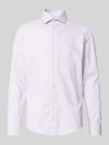 Seidensticker slim fit zakelijk overhemd van 100% katoen model 'Spread Kent' Bordeaux