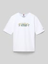 Tommy Hilfiger Teens regular fit T-shirt van puur katoen Wit