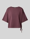 Christian Berg Woman Oversized Fit T-Shirt aus elastischem Material-Mix Aubergine