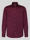 Seidensticker Slim Fit Businesshemd aus reiner Baumwolle Bordeaux
