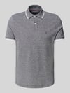 Tommy Hilfiger Koszulka polo o kroju regular fit z mieszanki bawełny i lnu Czarny
