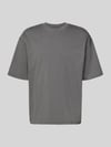 REVIEW Oversized T-shirt met logo en ronde hals Donkergrijs