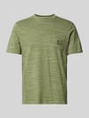 Blend T-Shirt mit Motiv-Stitching Modell 'UEFFI' Oliv