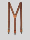 LLOYD Men's Belts Bretels met leren badge Middenbruin