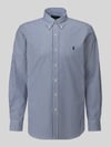 Polo Ralph Lauren Koszula casualowa o kroju custom fit z mieszanka bawełny Granatowy