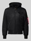 Alpha Industries bomberka w kroju regular fit z kapturem Czarny