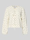 Jake*s Casual Regular Fit Bluse mit Zierschleifen Beige