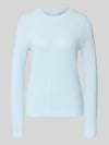VILA Strickpullover mit gerippten Abschlüssen Modell 'dalo' Hellblau