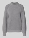 Tom Tailor Regular Fit Strickpullover aus Baumwoll-Mix mit Woll-Anteil Hellgrau
