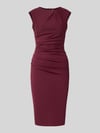 Rinascimento Cocktailkleid mit Raffungen Bordeaux