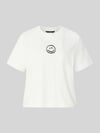 VERO MODA Boxy Fit T-Shirt aus reiner Baumwolle Modell 'SARA' Weiss