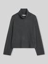 Marc O'Polo Rollkragenpullover mit Label-Detail Anthrazit