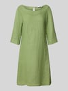 ZABAIONE Leinenkleid mit Rundhalsausschnitt Modell 'Le44tizia' Hellgruen