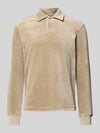MCNEAL Sweatshirt met polokraag Roodbruin