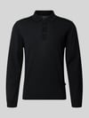 MAERZ Muenchen Regular Fit Strickpullover aus reiner Schurwolle Black