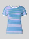 Tom Tailor Denim męski t-shirt o kroju regular fit z mieszanki bawełny Błękitny