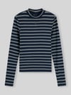 Tommy Jeans Slim fit shirt met lange mouwen met mockneck Marineblauw