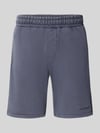 PEGADOR Sweatshorts mit elastischem Bund und Logo-Stitching Dunkelblau