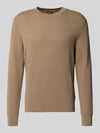 BOSS Regular Fit Pullover aus reiner Baumwolle Modell 'Lalex' Beige