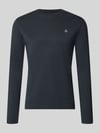 Marc O'Polo Shaped fit shirt met lange mouwen van puur katoen Marineblauw