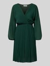ZABAIONE Knielanges Kleid mit Plisseefalten Modell 'Im44sa' Dunkelgruen