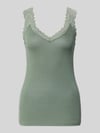 VERO MODA Slim fit Tank Top van Viscosemix Model 'ROSA' Rietgroen