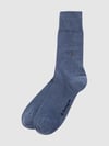 Burlington Socken mit Label-Detail im 2er-Pack Jeansblau