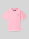 JACK & JONES T-shirt met labelprint Model 'ROAR' Roze