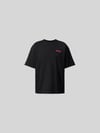 ISNURH oversized t-shirt met labeldetail Zwart