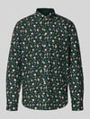 Montego Regular Fit Freizeithemd mit Weihnachtsmotiv Dunkelgruen