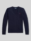 Polo Ralph Lauren Regular Fit Pullover aus Woll-Mix mit Kaschmir-Anteil Marine