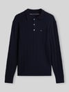 Tommy Hilfiger Regular Fit Pullover aus reiner Baumwolle Marine